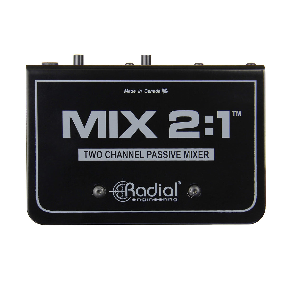Radial Engineering MIX 2:1 2-Channel Passive Mixer bundle with Three XLR Cables