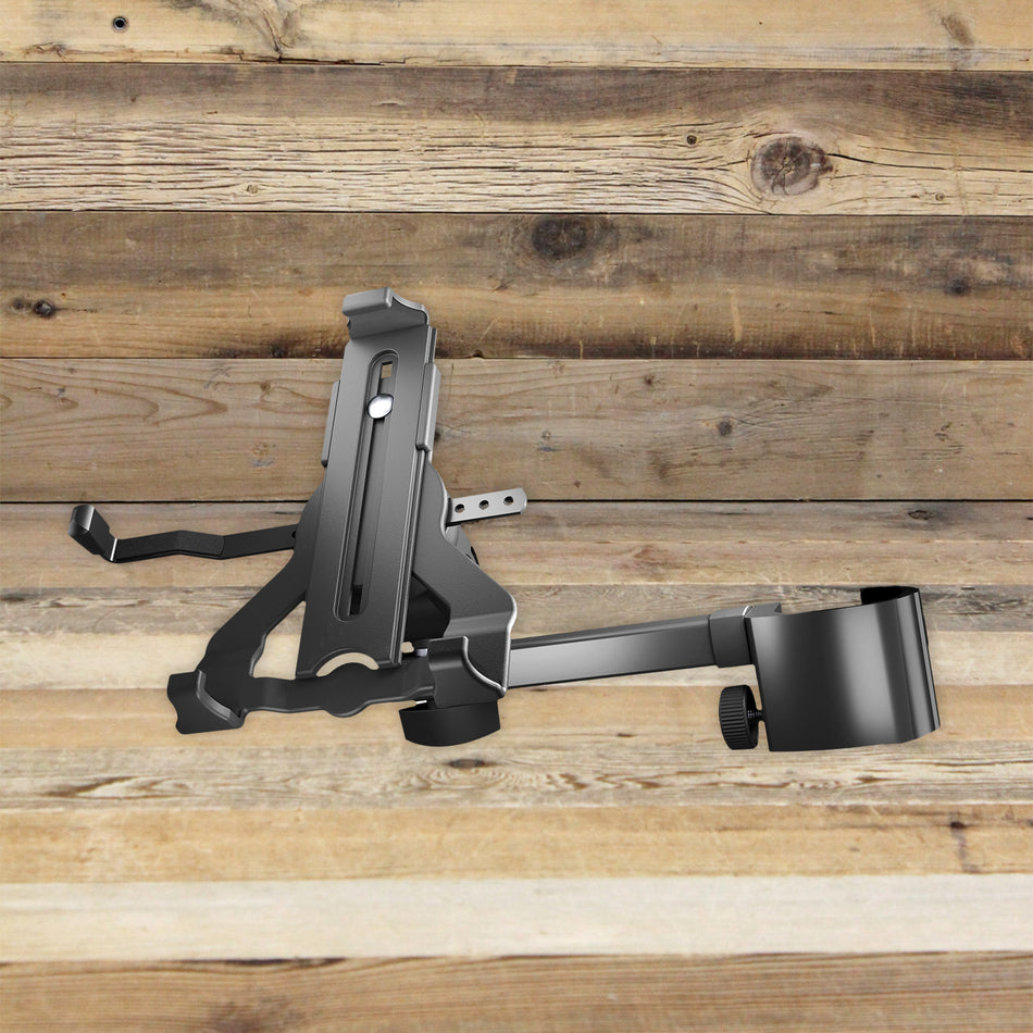 Open Box K&M 19743 Black Clamp-On Universal 10-16" Adjustable Tablet Holder