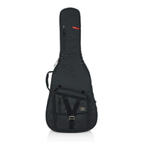 Gator GT-JUMBO-BLK Charcoal Black Transit Series Padded Gig Bag For Jumbo Acoustic Guitars