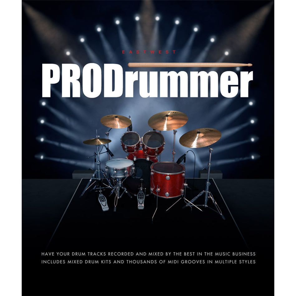 EastWest ProDrummer Volumes 1 & 2 Drum Library Bundle - Digital Download