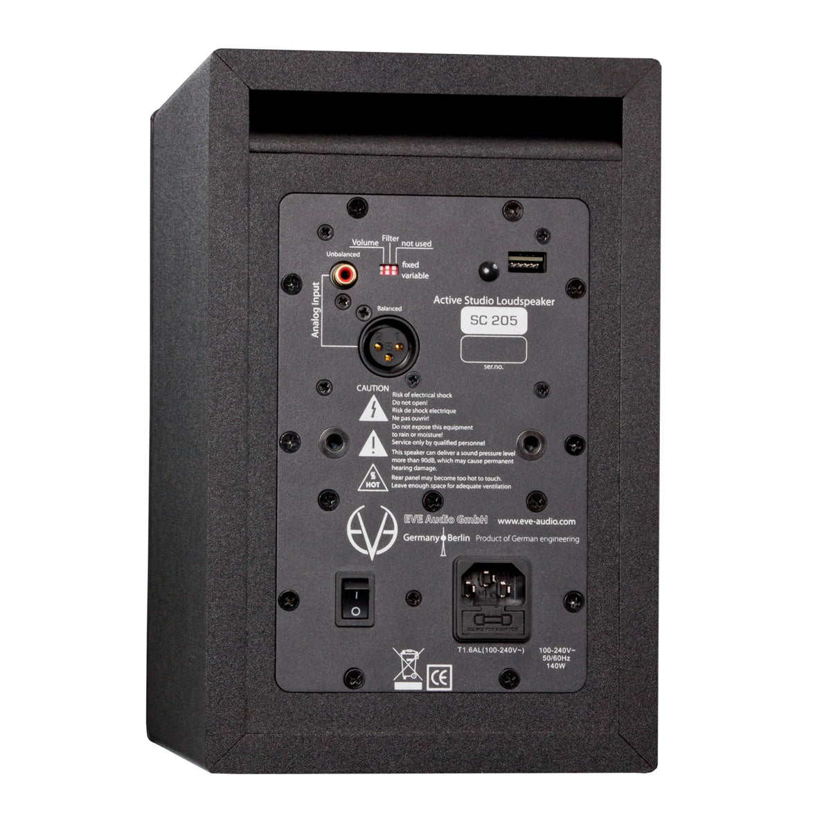 EVE Audio SC205 5" 2-Way AMT Studio Monitors Bunlde with Pads & XLR Cables