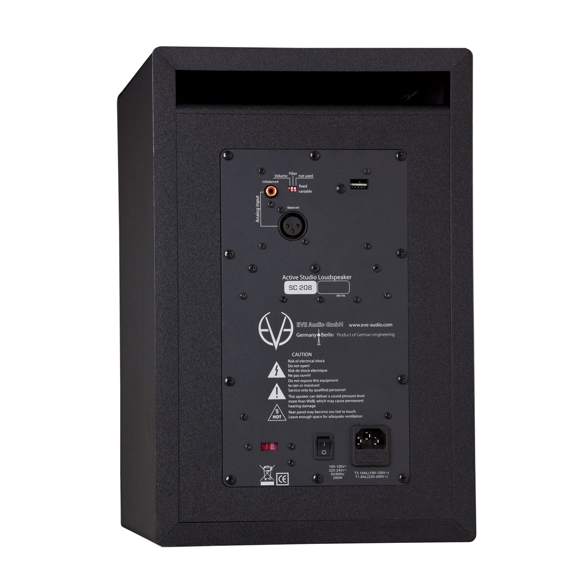 EVE Audio SC208 8" 2-Way AMT Studio Monitors Bunlde with Pads & XLR Cables