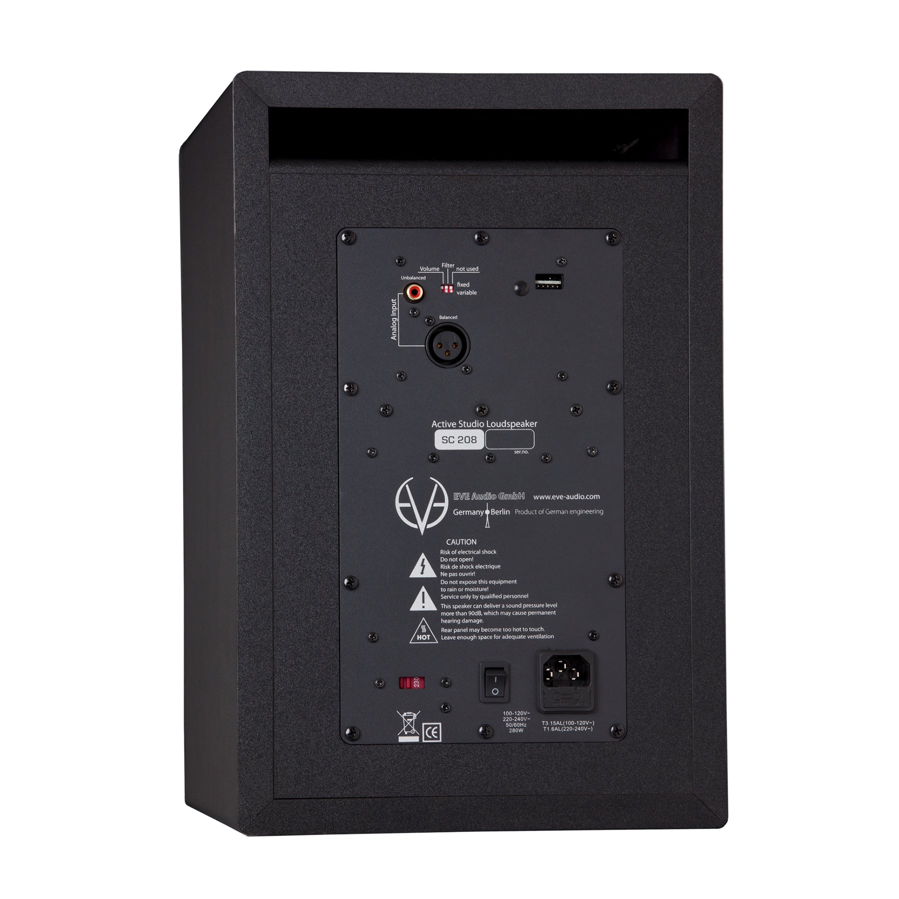 EVE Audio SC208 8" 2-Way AMT Studio Monitors Bunlde with Mogami Gold XLR Cables