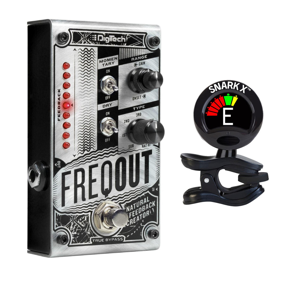 DigiTech FreqOut Effects Pedal Bundle with Snark X Tuner