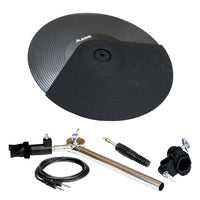 Alesis 14" 3-Zone Cymbal Pad Bundle with Support Arm, Clamp, Cable, Dummy Plug