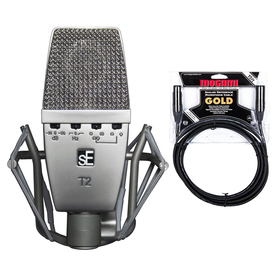 sE Electronics SE-T2 Multi Pattern Microphone Bundle with Mogami Gold Cable