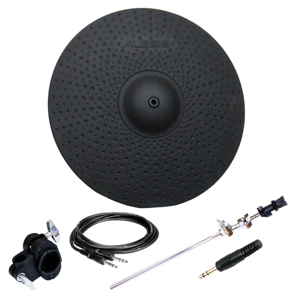Alesis 16" Triple-Zone Cymbal for Strike Pro SE with Clamp, Arm, Cable, Dummy Plug