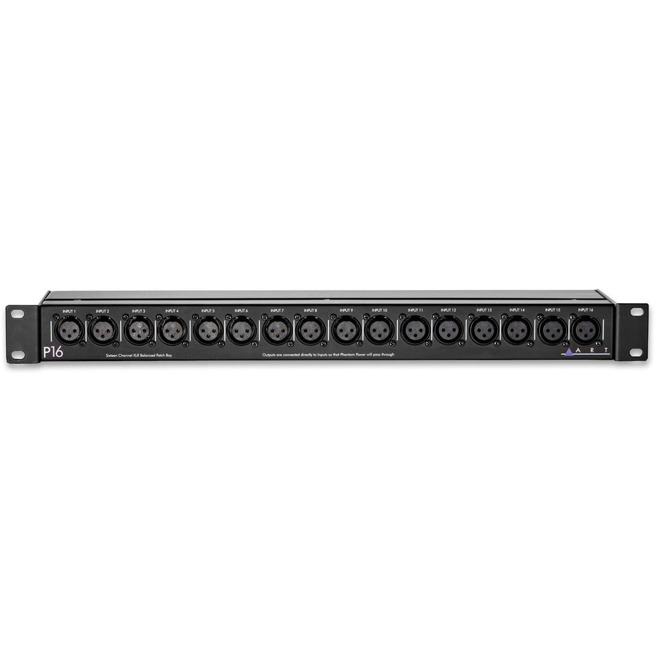 ART P16 XLR Balanced Patchbay P-16 Patch Bay