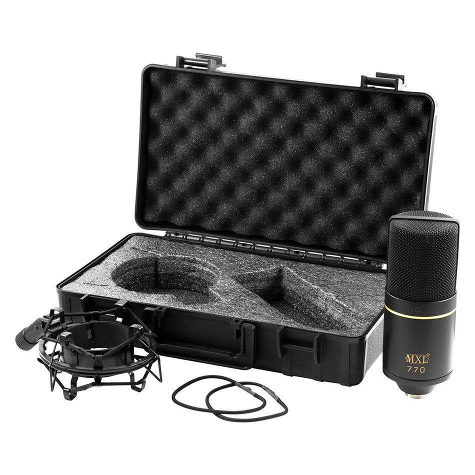 MXL 770 Large-diaphragm Condenser Microphone with Shock Mount & Case