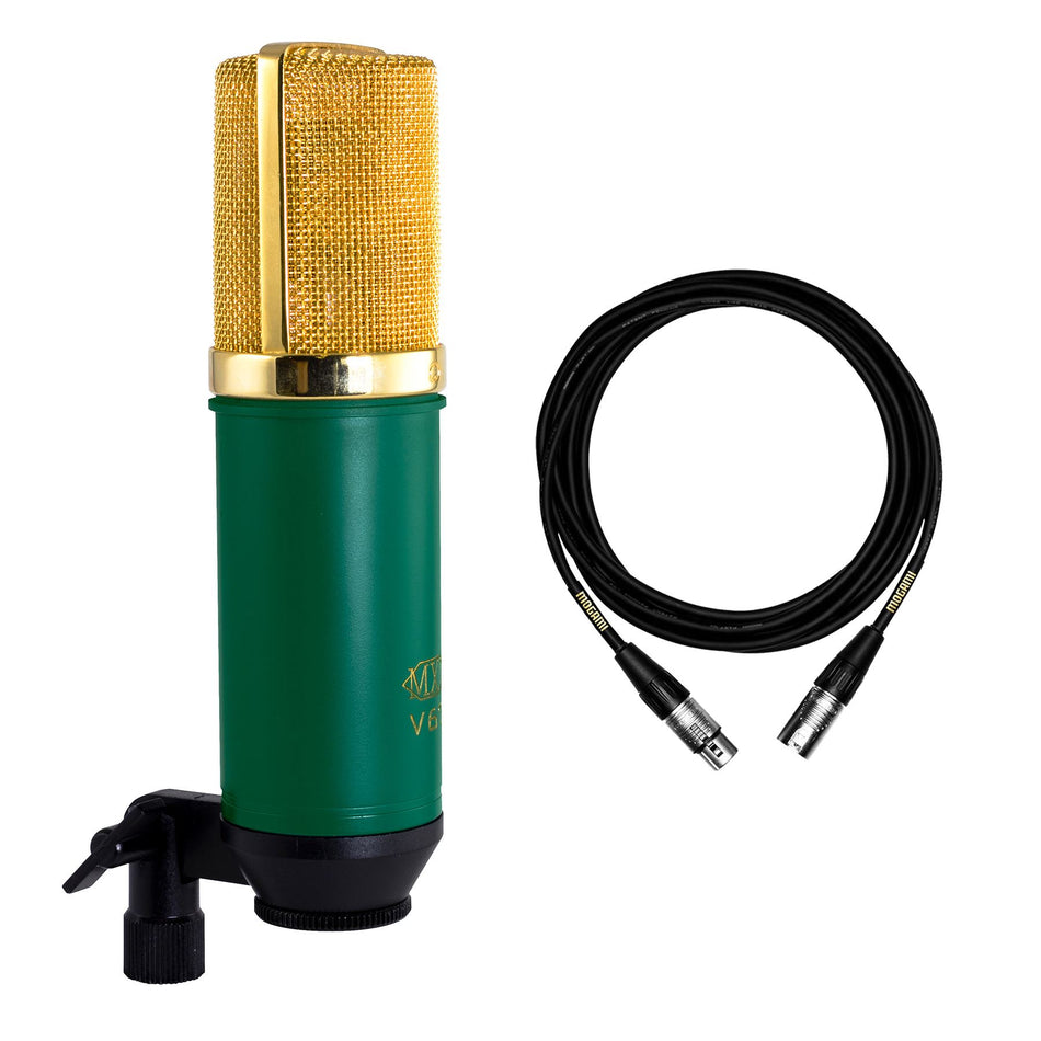 MXL V67G Condenser Microphone bundle with 15-foot Mogami XLR Cable