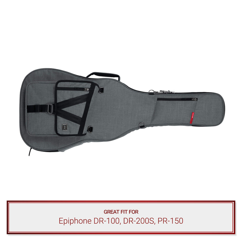 Grey Gator Guitar Case fits Epiphone DR-100, DR-200S, or PR-150