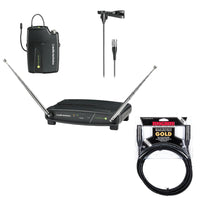 Audio-Technica ATW-901a/L Lavalier Wireless System Bundle with Mogami Gold Cable