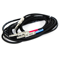 RapcoHorizon YS-P-15 1/4" TRS Male to Dual 1/4" TS Male Insert Cable, 15-Foot