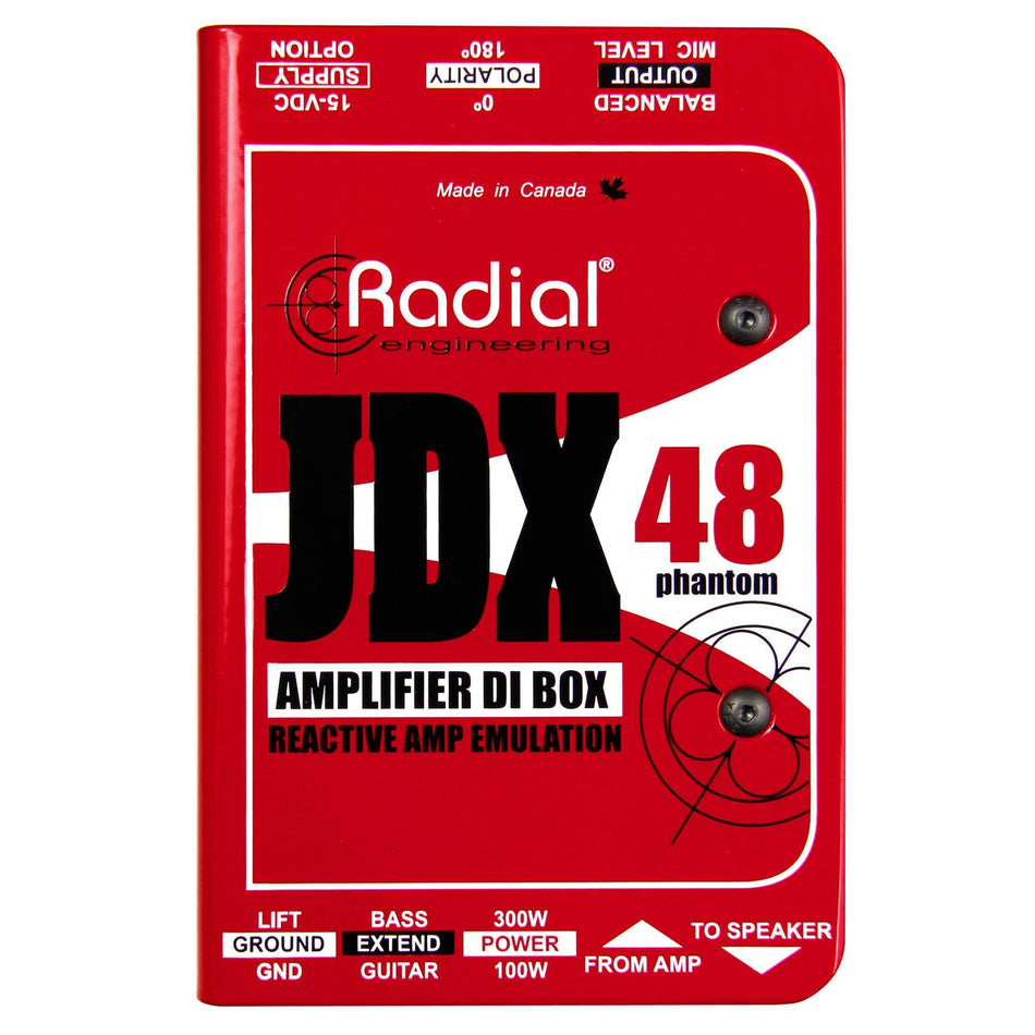 Radial Engineering JDX 48 Reactor Guitar Amp Direct Box - JDX48 DI