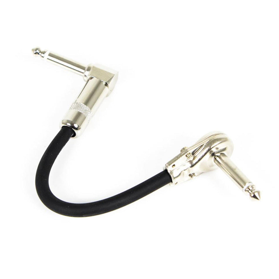 RapcoHorizon 6-inch Pancake to Right-Angle 1/4" TS Patch Cable 6in 6"
