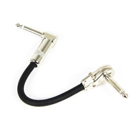 RapcoHorizon 1/4" TS Pancake to Right-Angle 1/4" TS Pedal Patch Cable, 6-Inch