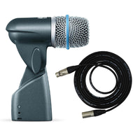 Shure Beta 56A Dynamic Snare/Tom Microphone Bundle with Pro Co XLR Cable