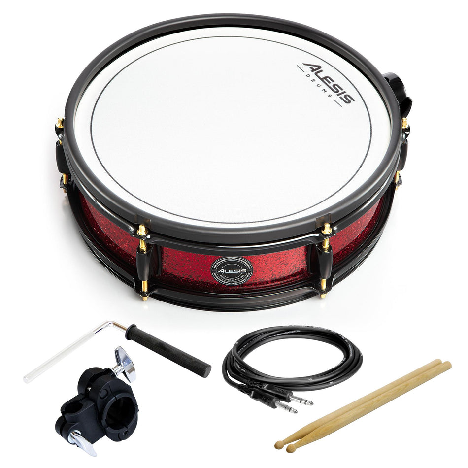 Alesis 14" Dual-Zone Mesh Tom Pad for Strike Pro SE Special Edition with Clamp, L-Rod, TRS Cable & Drum Sticks