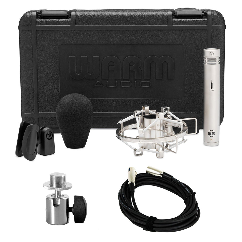 Warm Audio WA-84 Nickel Microphone Bundle with Ball Joint Adapter & XLR Cable