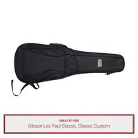 Gator Gig Bag fits Gibson Les Paul Classic, Classic Custom Electric Guitars