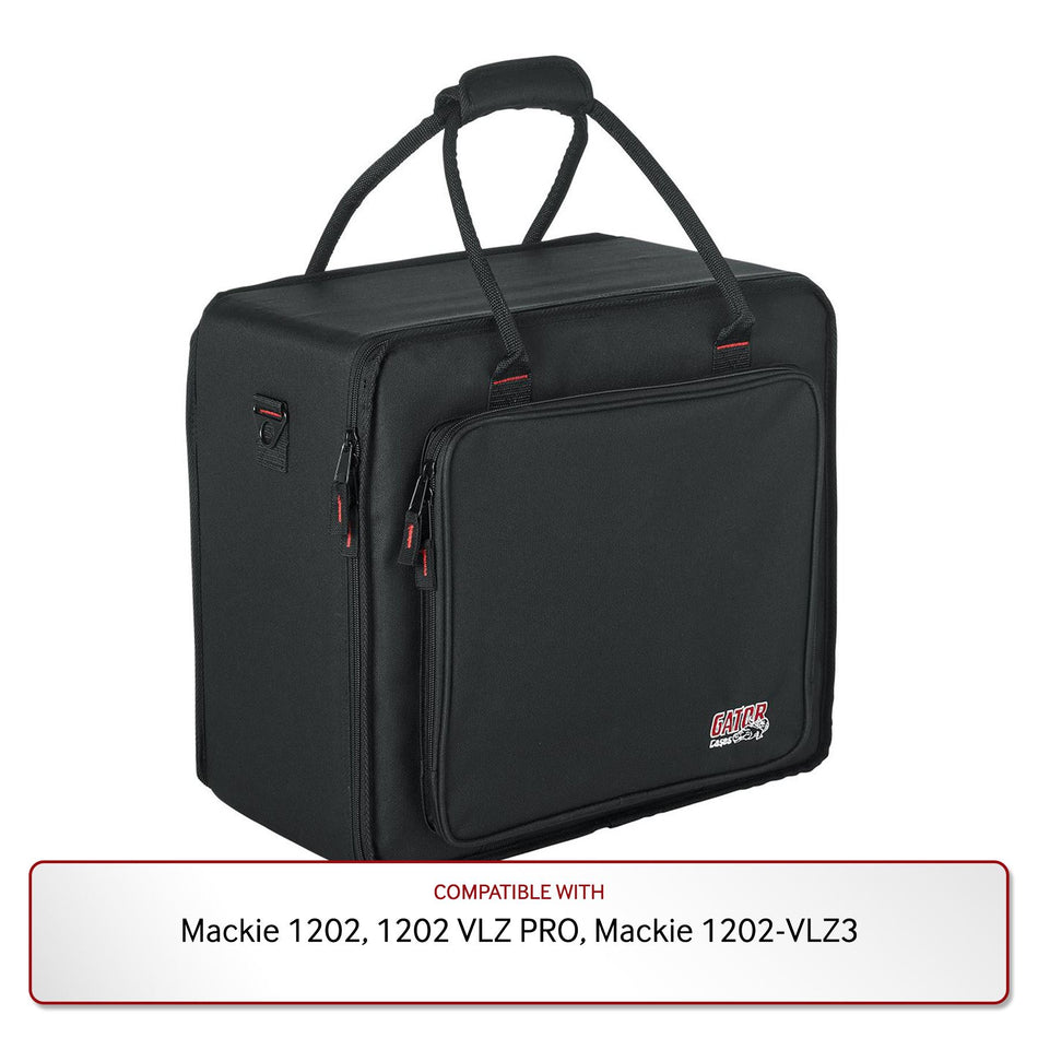 Gator Case for Mackie 1202, 1202 VLZ PRO, Mackie 1202-VLZ3 and 2 Microphones
