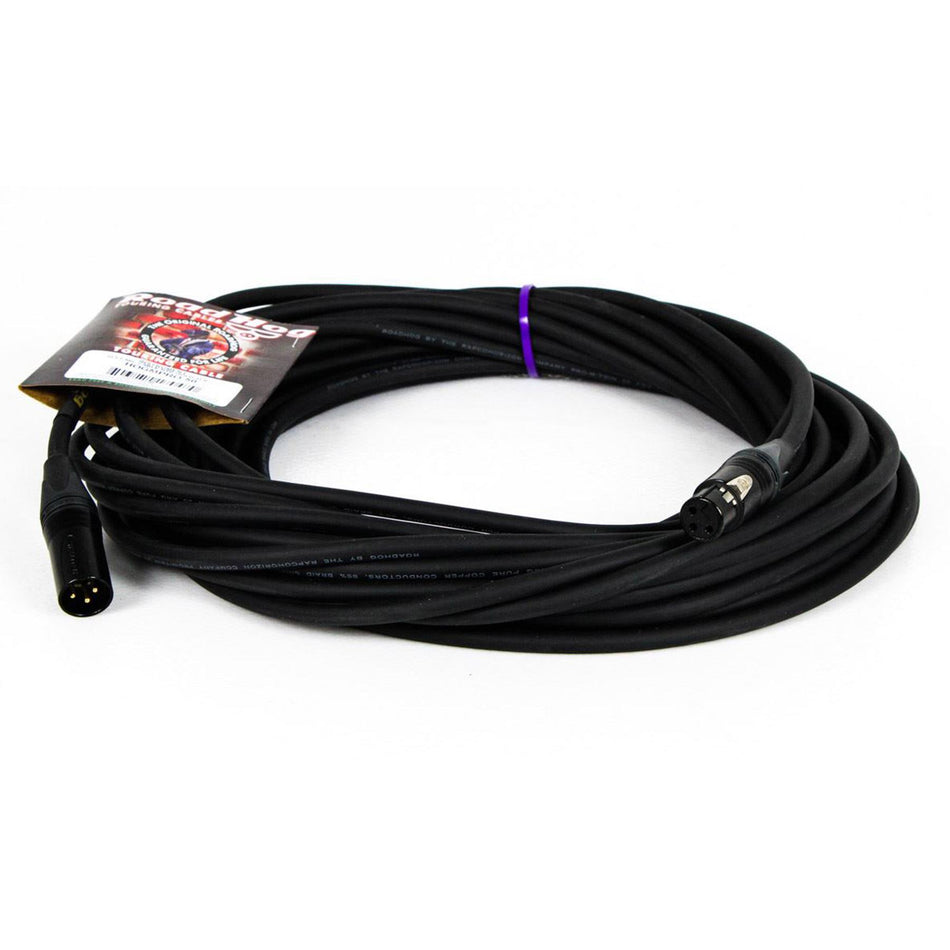 RapcoHorizon RoadHog Gold Pro HOGMPRO-50 XLR Male to XLR Female Microphone Cable, 50-Foot