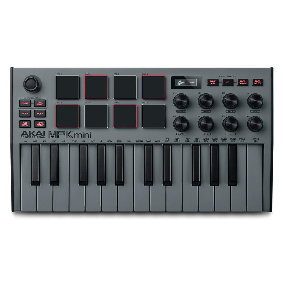 Akai Professional MPK Mini MK3 Grey SE USB MIDI 25-Key Keyboard Controller