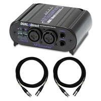 ART DualXDirect 2-Channel Active Direct Box Bundle with Mogami XLR Cables