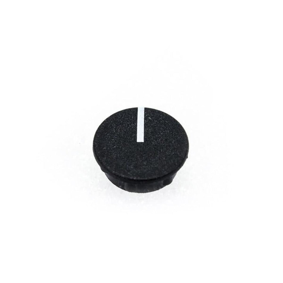12mm Black Knob Cap with Indicator Line for Aphex Dominator I, Dominator II