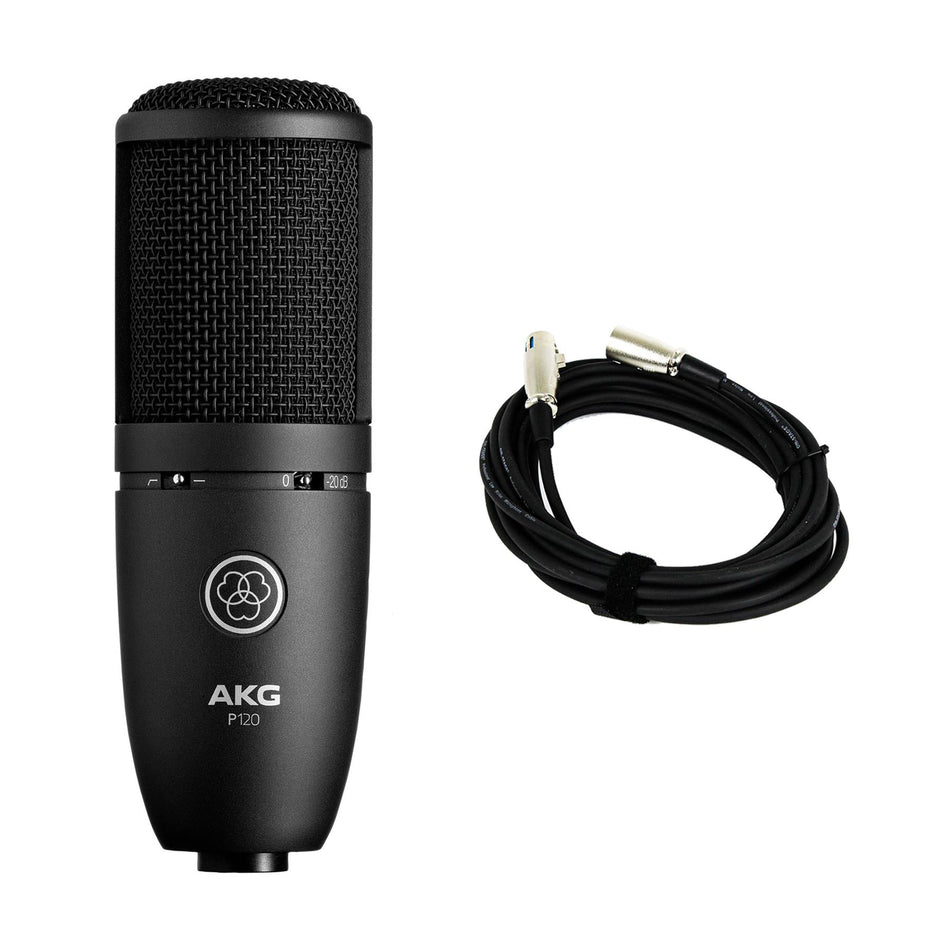 AKG P120 Microphone w/ 20-foot XLR Cable Bundle