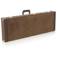 Gator GW-ELECT-VIN Vintage Brown Deluxe Wood Case for Electric Guitars
