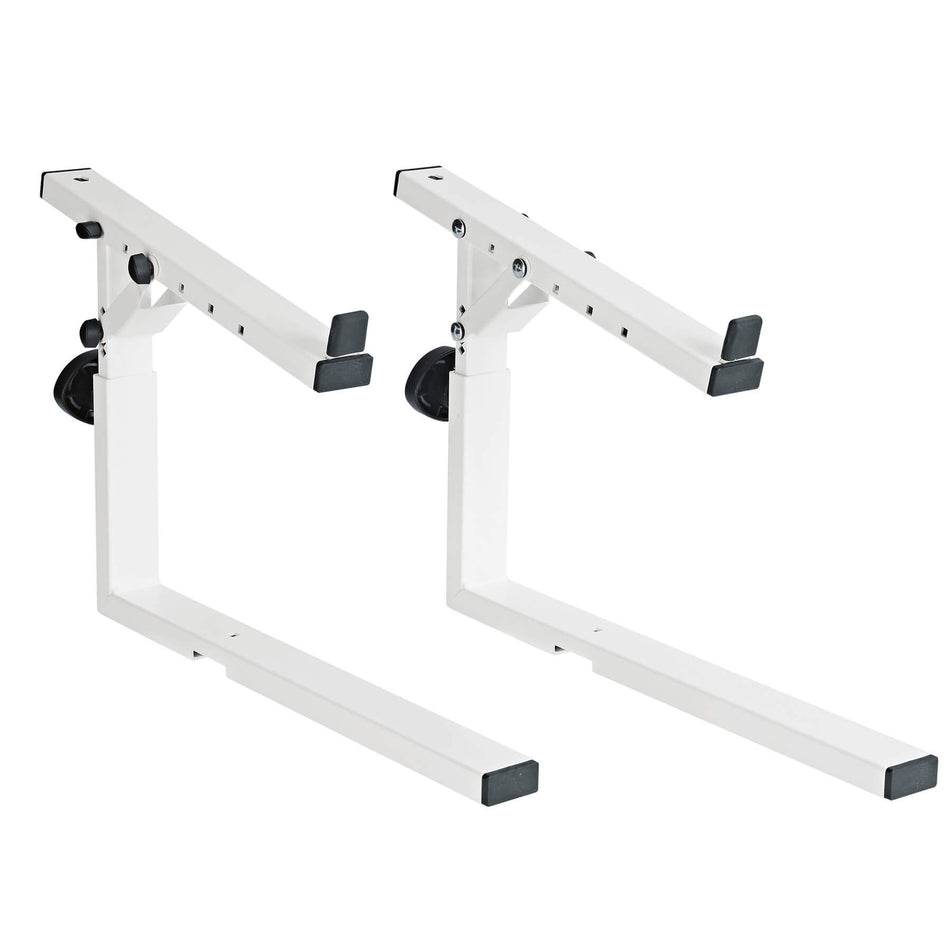 K&M 18811 Pure White 2nd Tier Stacker for Omega Keyboard Stands