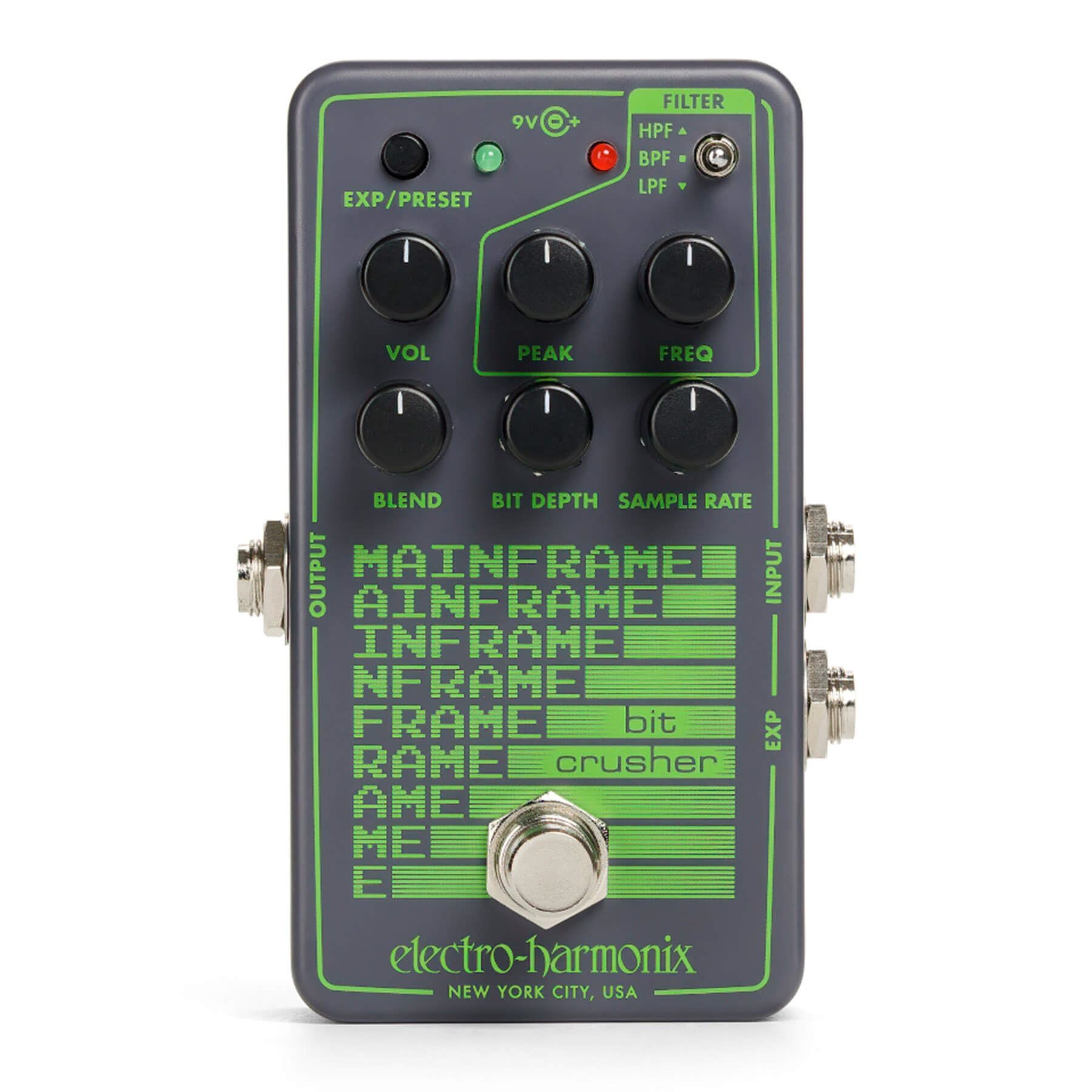 極美品 electro harmonix bit crusher Electro-Harmonix Mainframe Bit Crusher Guitar Effects Pedal with