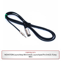 RapcoHorizon 6-Foot MIDI to 1/8" TRS (Type-A) Cable for NOVATION Launchkey Mini (mk3), Launchpad Pro (mk3), FLkey Mini