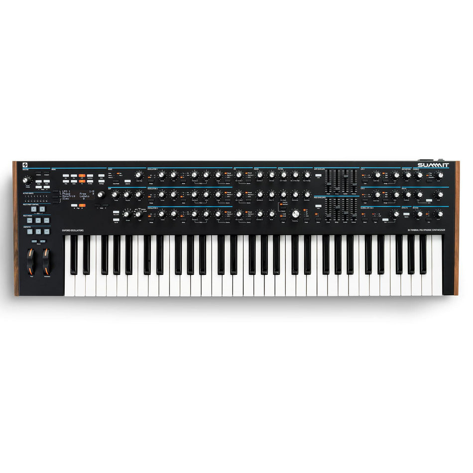 Novation Summit 61-key 16-voice 2-Part Polyphonic Keyboard Synthesizer