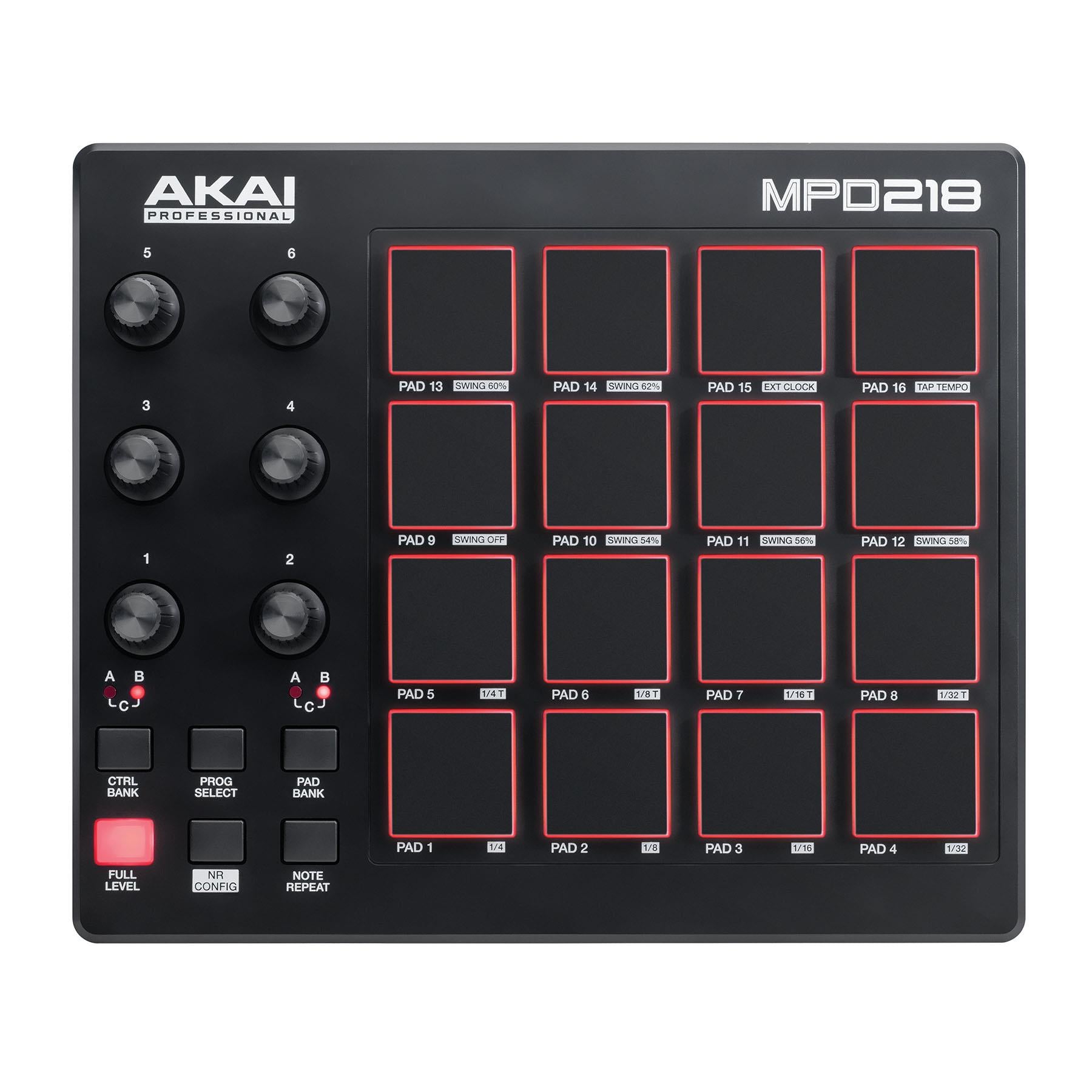 Akai Professional MPD218 16-Pad MIDI MPC Pad Controller – Pixel