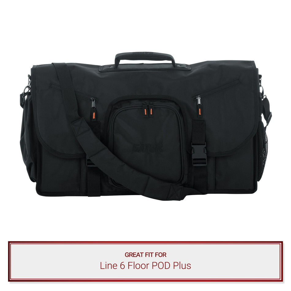Gator Cases 25" Messenger Bag fits Line 6 Floor POD Plus