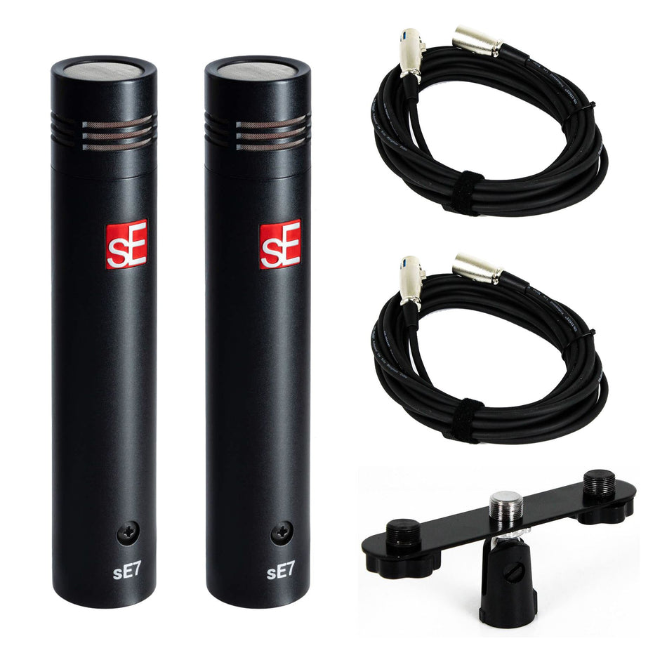 sE Electronics SE7 Stereo Pair Bundle with Stereo Bar & 2 20-foot XLR Cables