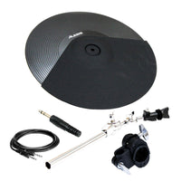 Alesis 14" 3-Zone Cymbal Pad Bundle with Support Arm, Clamp, Cable, Dummy Plug
