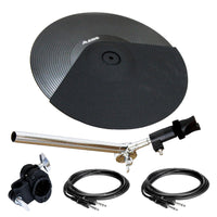 Alesis 14" Triple Zone Cymbal Pad Bundle with Support Arm, Clamp, Cables