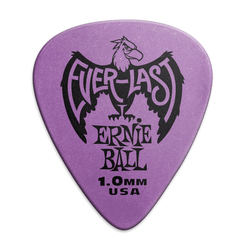 Ernie Ball 9193 Purple 1.0mm Everlast Guitar Picks - 12-pack