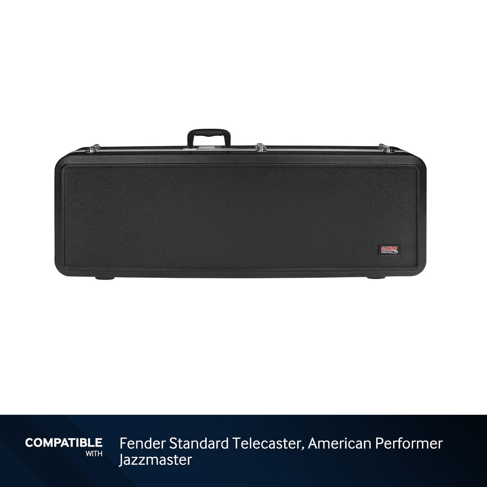 Gator Plastic ABS Case for Fender Standard Telecaster, American Performer Jazzmaster Guitars