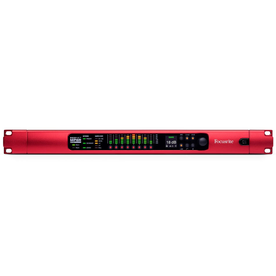 Focusrite RedNet MP8R Dante Interface w/ 8 Mic Pres & A/D Conversion