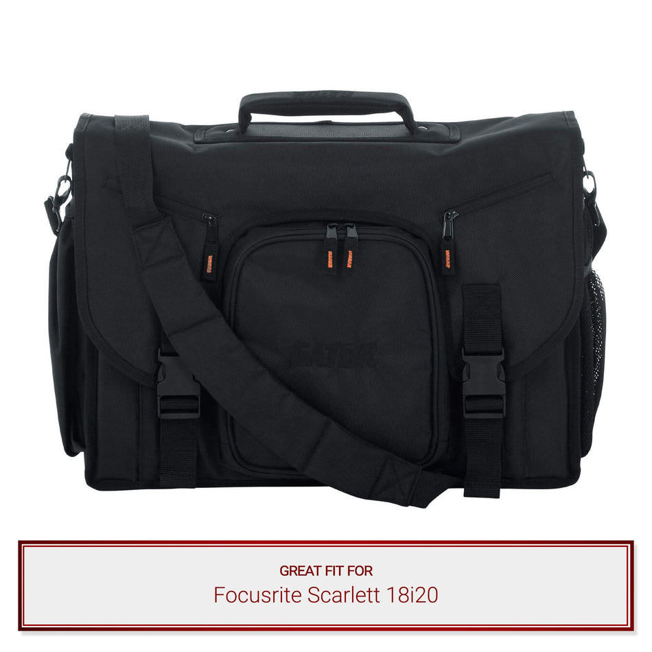 Gator Cases 19" Messenger Bag fits Focusrite Scarlett 18i20