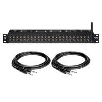 Black Lion Audio PBR TRS-BT 48-Point 1/4" Patchbay Bundle with TRS Cables