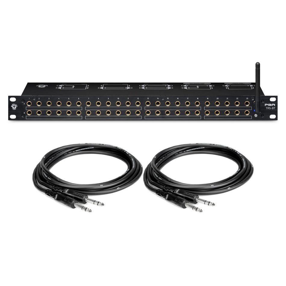 Black Lion Audio PBR TRS-BT 48-Point 1/4" Patchbay Bundle with TRS Cables