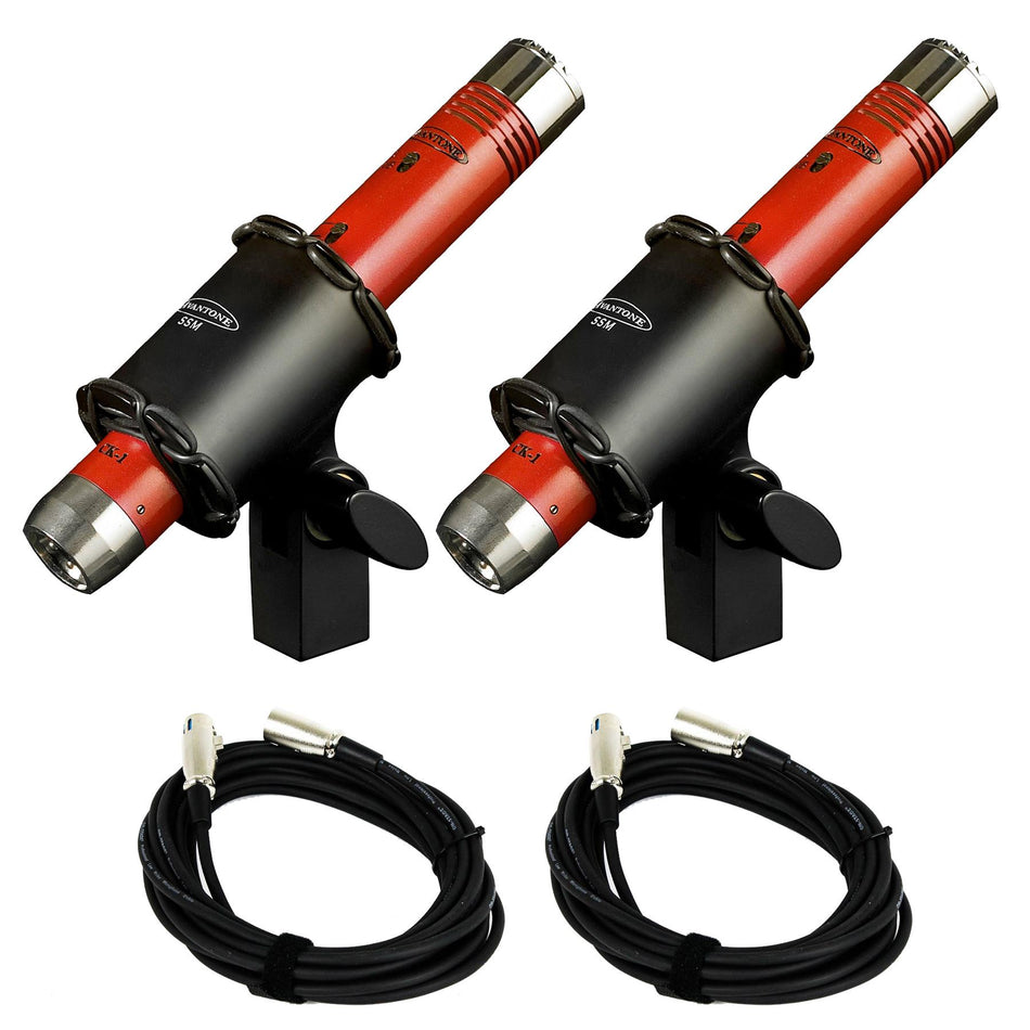 Avantone Pro CK-1 Microphone Stereo Pair Bundle with 20-Foot XLR Cables