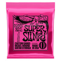 Ernie Ball 2223 Super Slinky Nickel Wound Electric Guitar Strings (9-42 Gauge)