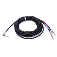RapcoHorizon 1/4" TRS Right Angle to Dual TS Stereo Guitar or Insert Cable, 20-Foot