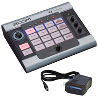 Zoom V3 Multi-Effects Vocal Processor Bundle with 9V Pedal Power Supply
